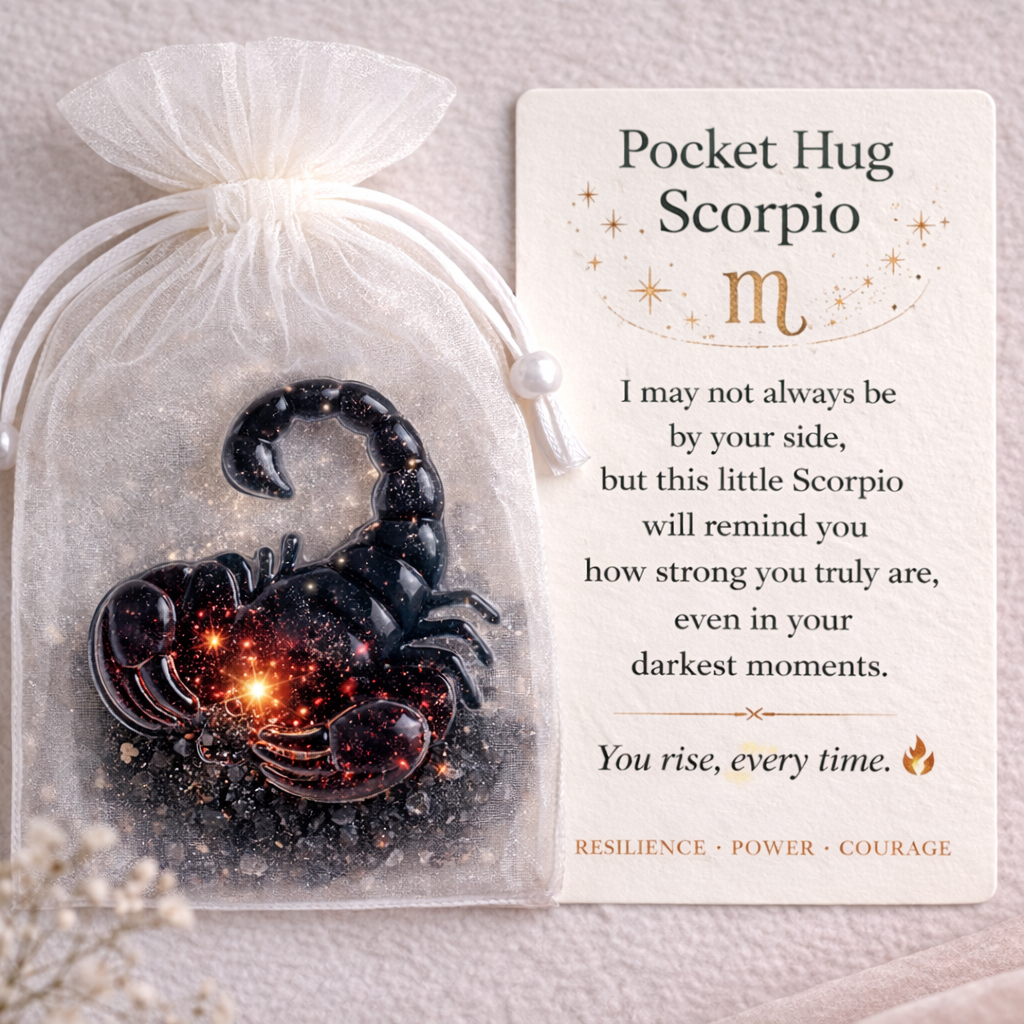 ✨🎁Zodiac Glass Pocket Hug