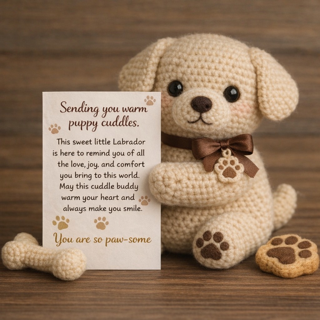 🐾Handmade Crochet Dog Emotional Companion