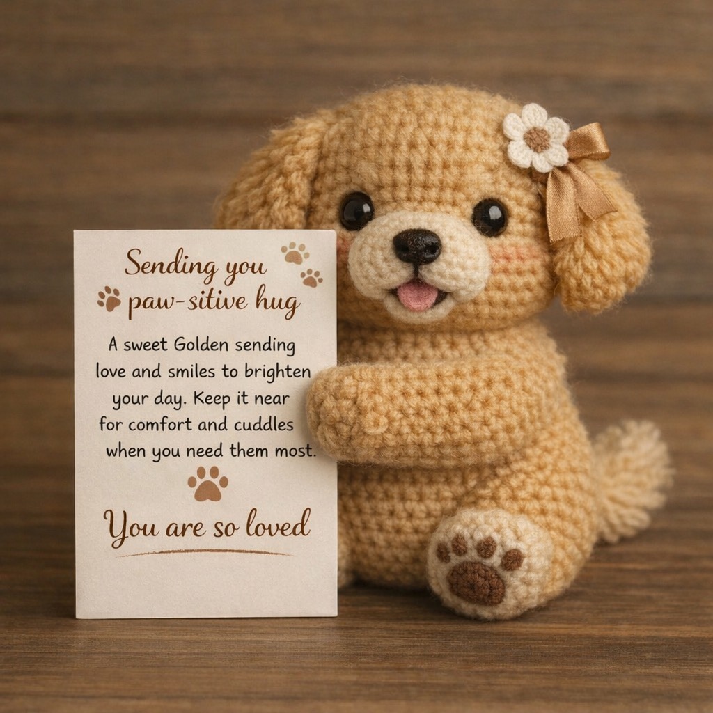 🐾Handmade Crochet Dog Emotional Companion