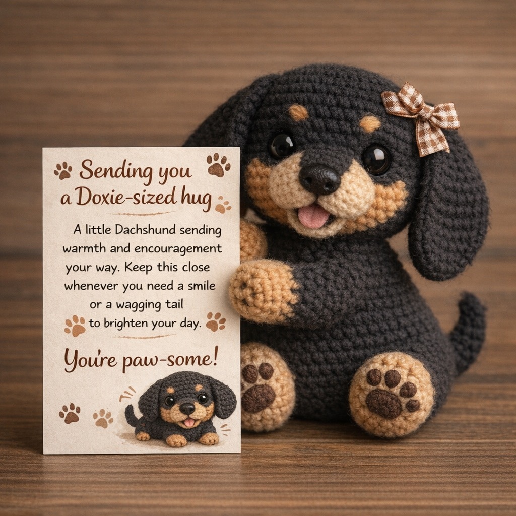 🐾Handmade Crochet Dog Emotional Companion
