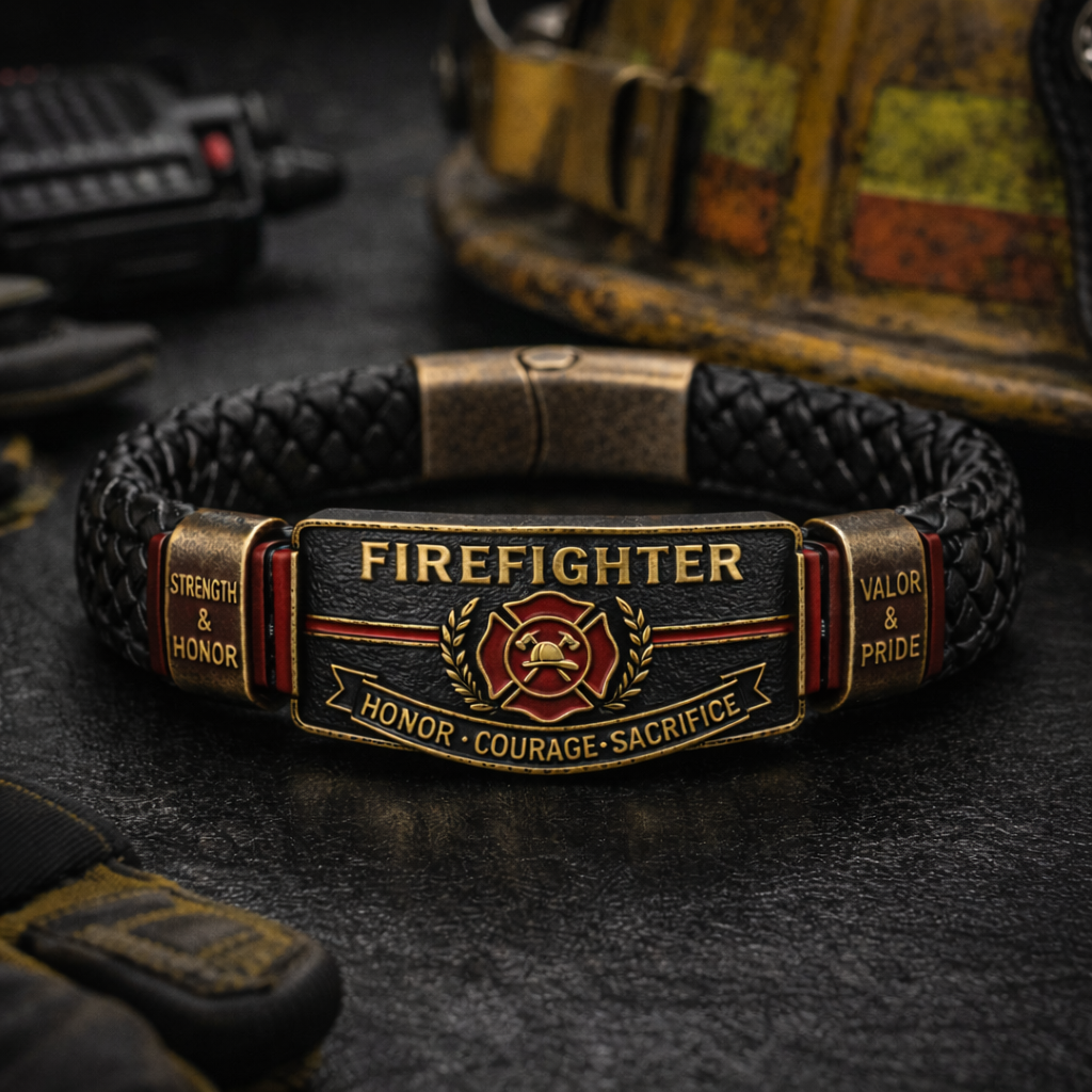 🔥 Firefighter HonorBracelet – A Tribute to Courage & Sacrifice