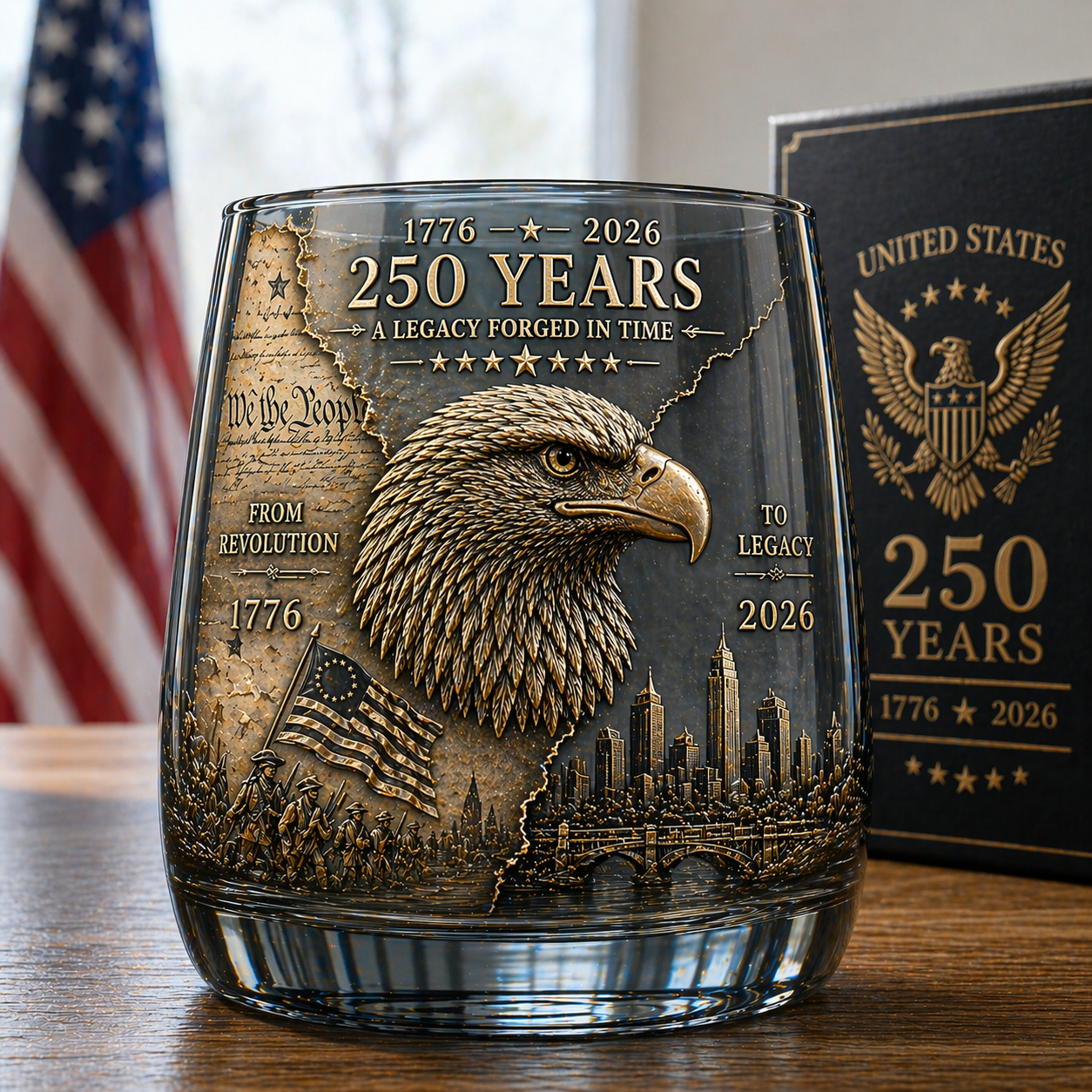 The 250th Anniversary Legacy Glass (1776–2026)