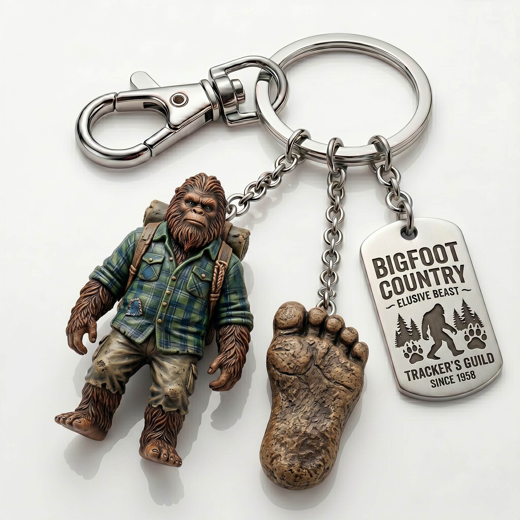 😮🦶Bigfoot Pathfinder Adventure Keychain