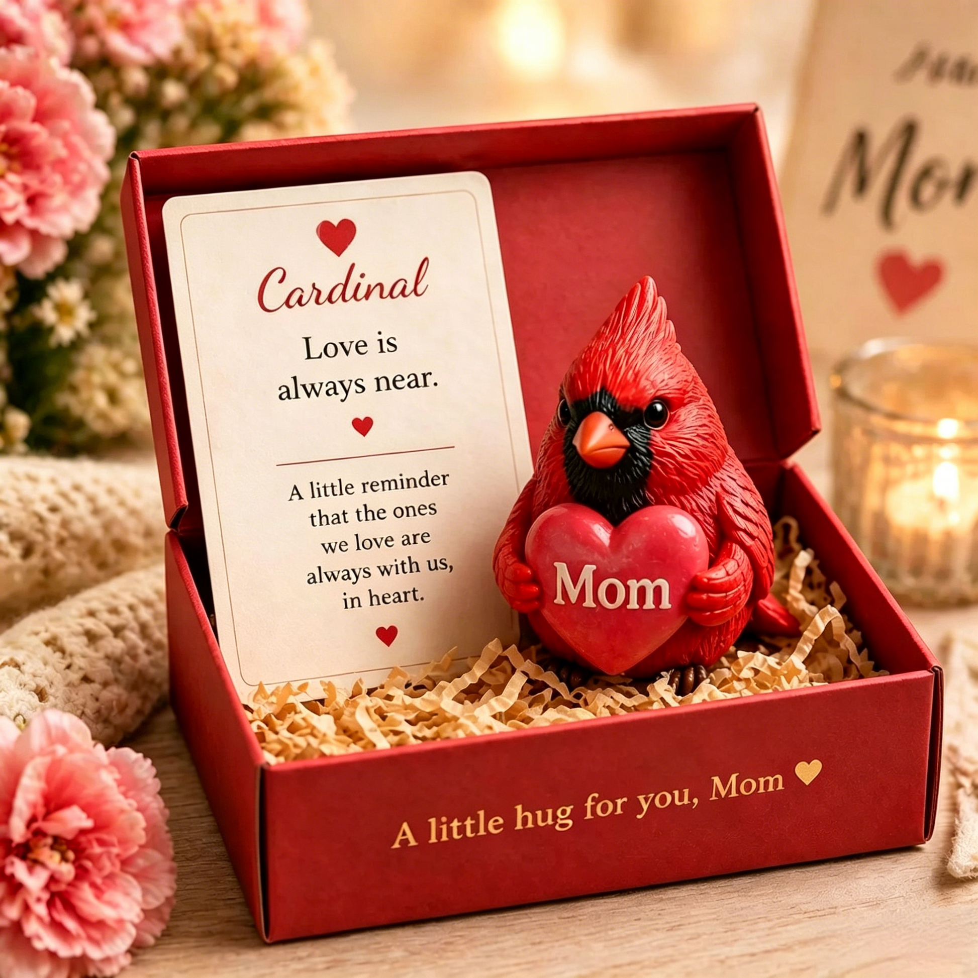 Mom's Pocket Small Hug Statue — a warm symbol that will always be by Mom's side