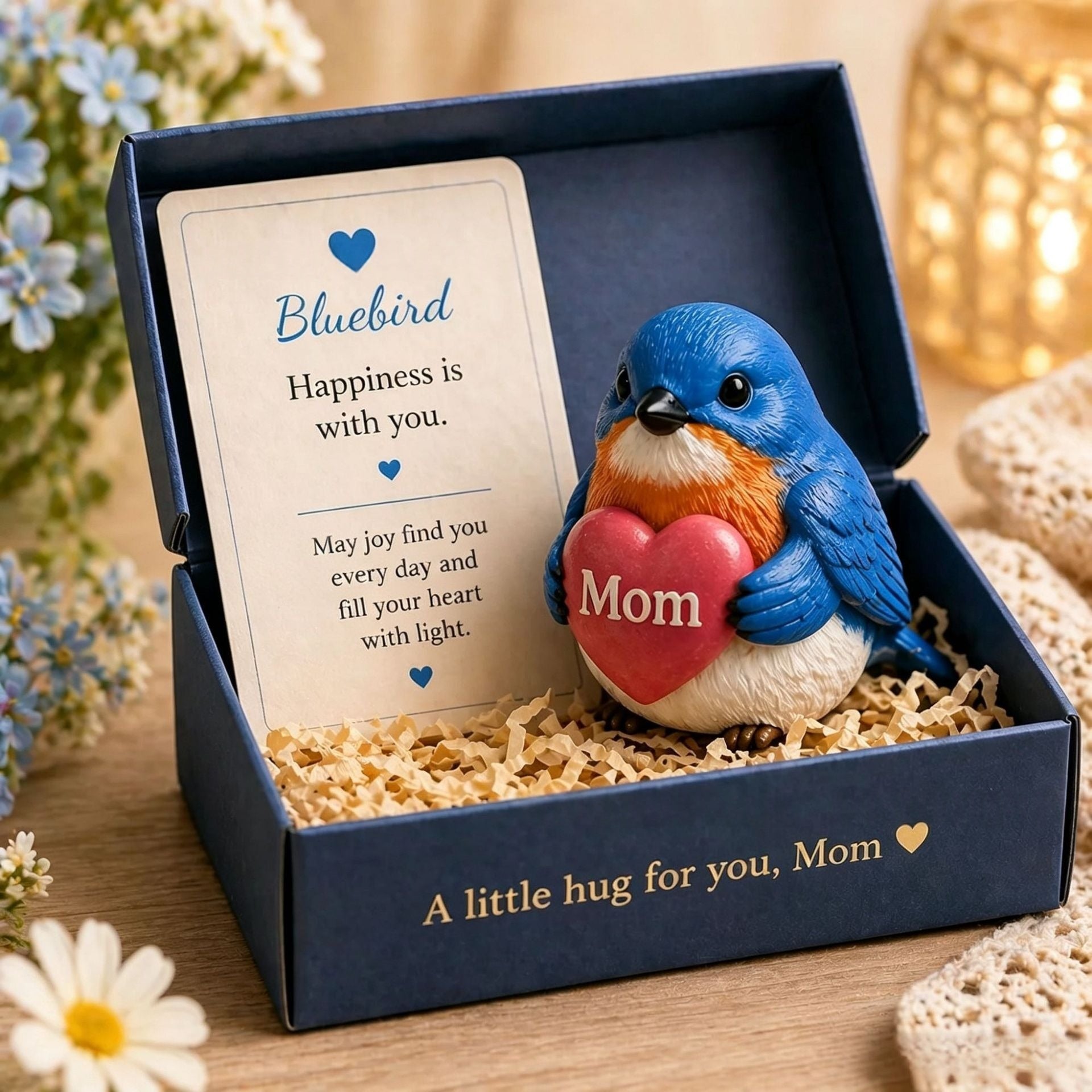 Mom's Pocket Small Hug Statue — a warm symbol that will always be by Mom's side