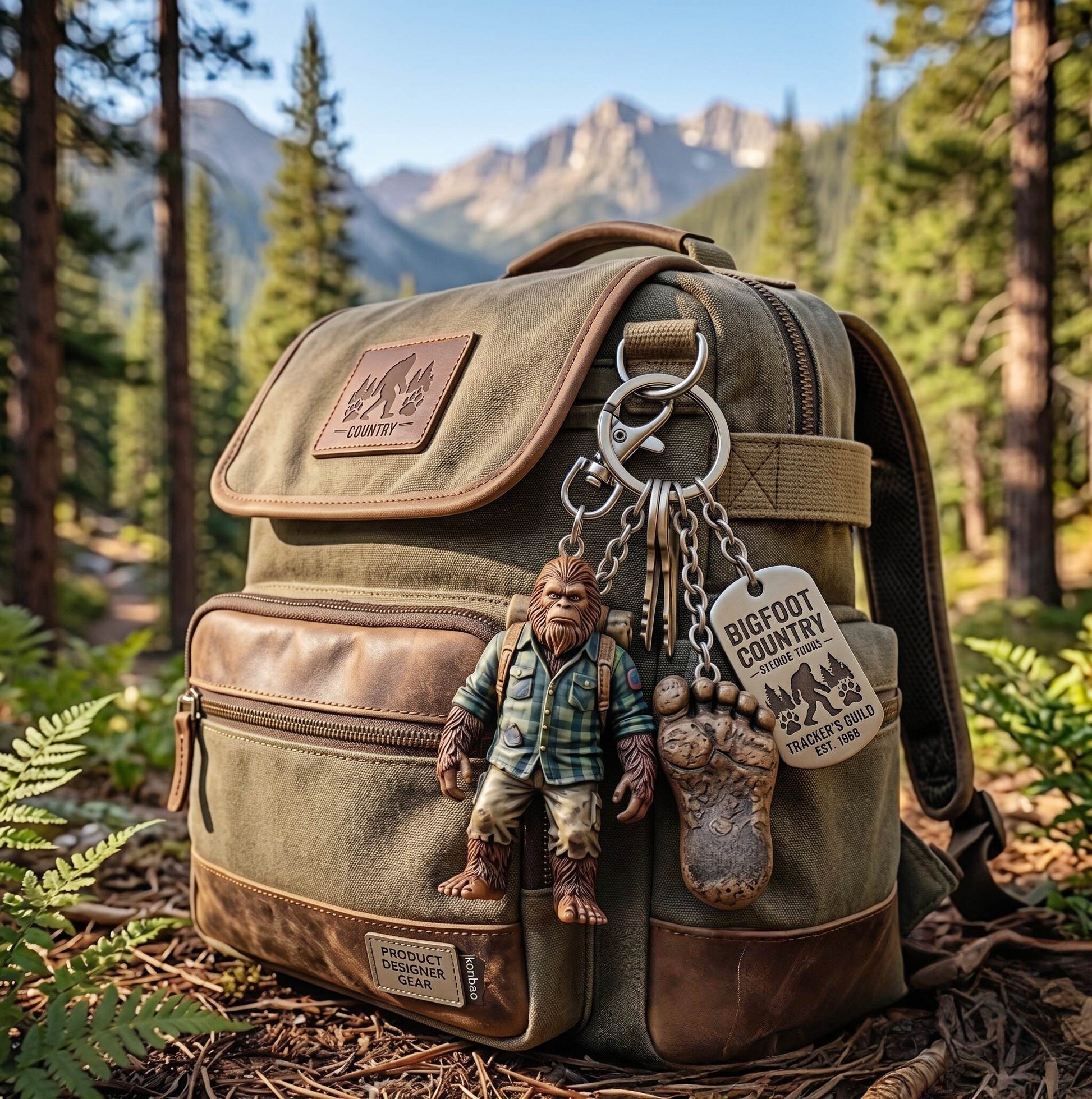 🦶Bigfoot Pathfinder Adventure Keychain
