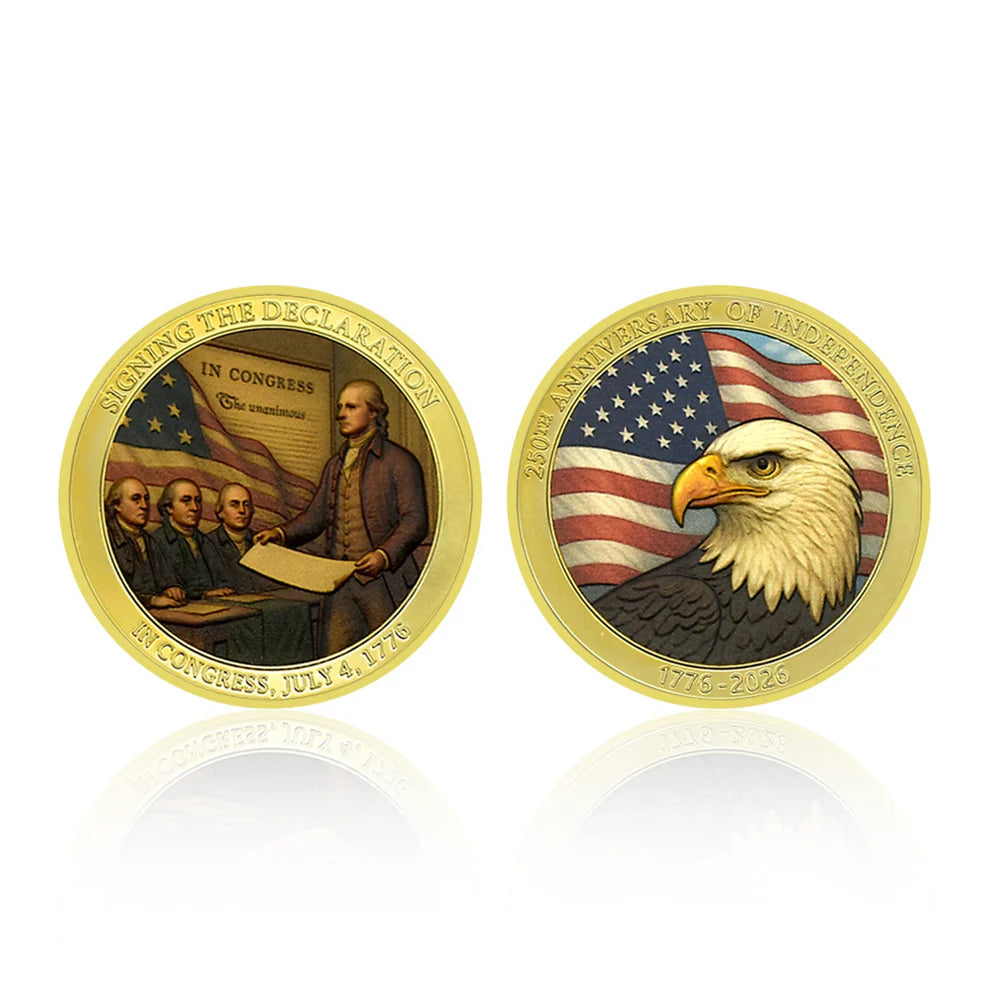✨9PCS USA 250th Anniversary Commemorative Coin Gift Set