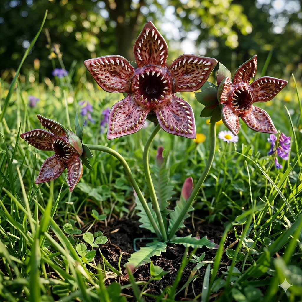 🌿 Stranger Things Demogorgon Plant Stake