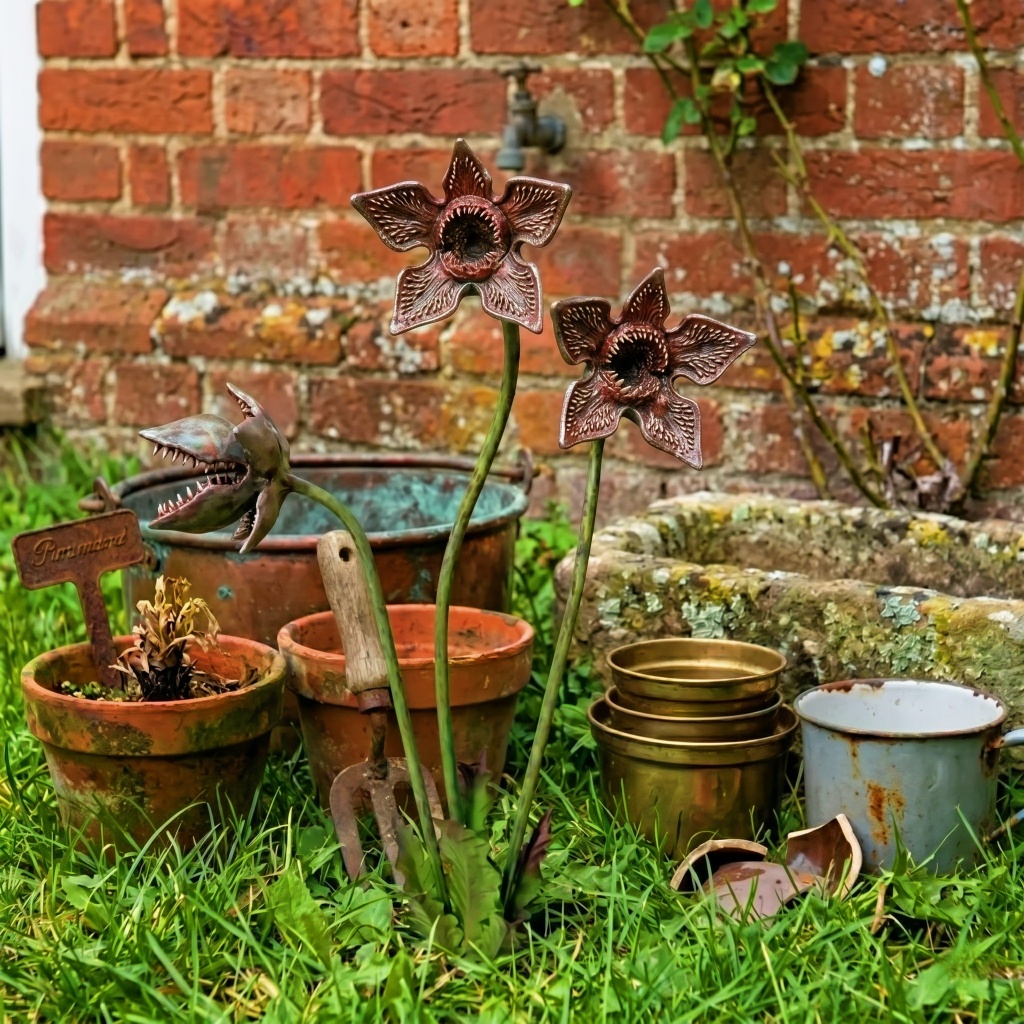 🌿 Stranger Things Demogorgon Plant Stake