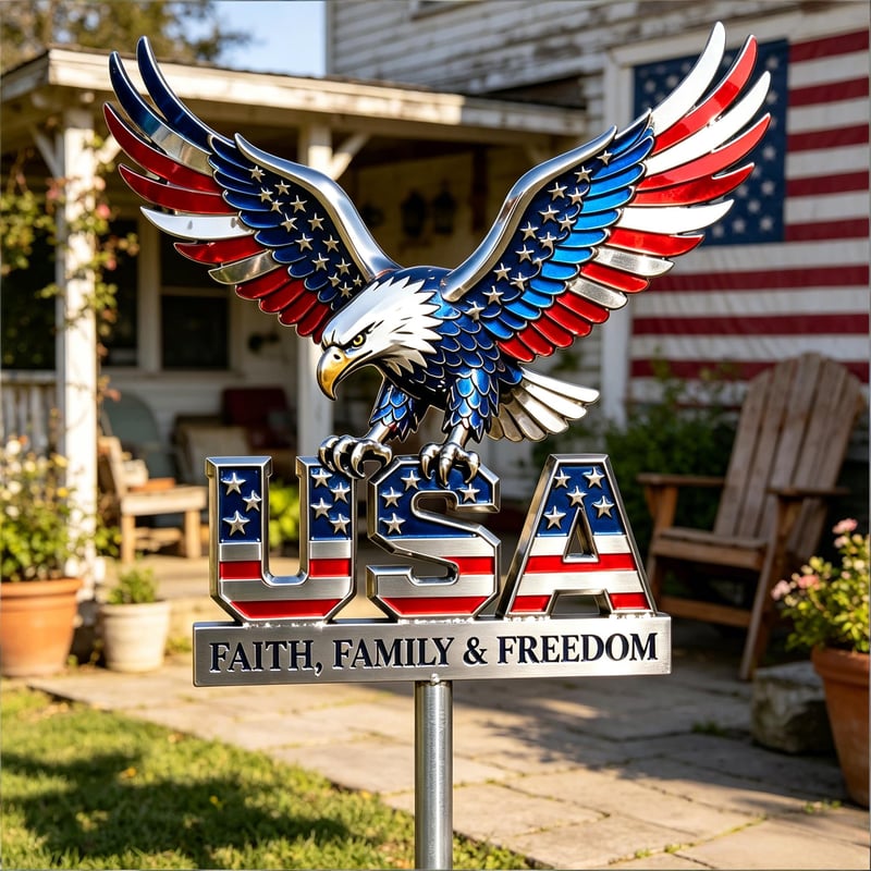 🦅American Eagle - Commemorative Metal Sign - 250th Anniversary Gift CT01