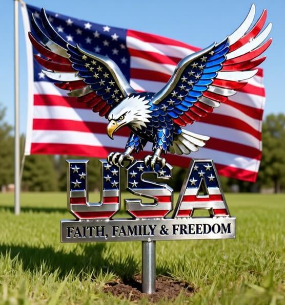 🦅American Eagle - Commemorative Metal Sign - 250th Anniversary Gift CT01
