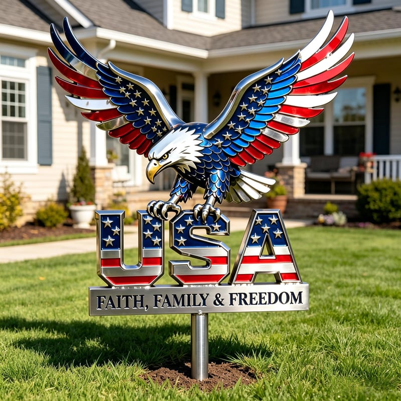 🦅American Eagle - Commemorative Metal Sign - 250th Anniversary Gift CT01
