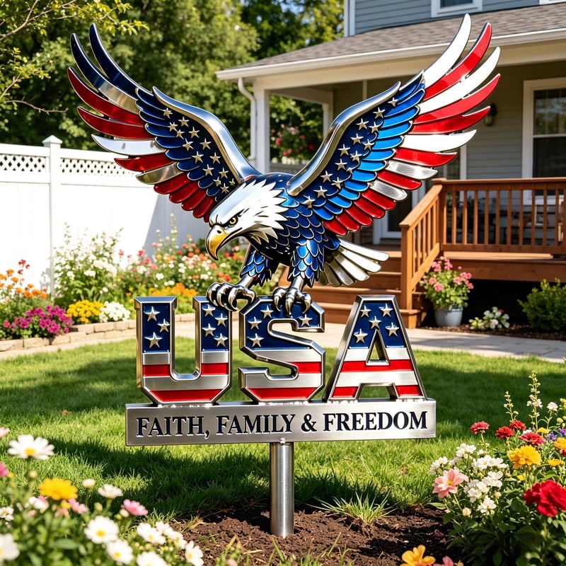 🦅American Eagle - Commemorative Metal Sign - 250th Anniversary Gift CT01