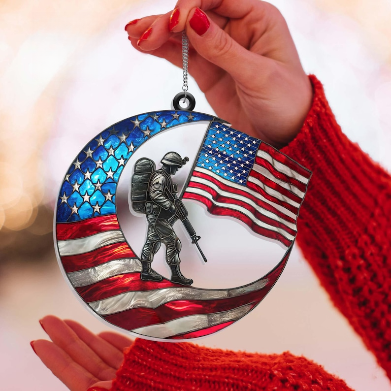 American Military Suncatcher – A Light of Tribute for Vietnam Veterans