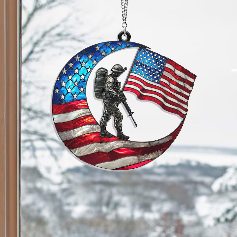American Military Suncatcher – A Light of Tribute for Vietnam Veterans