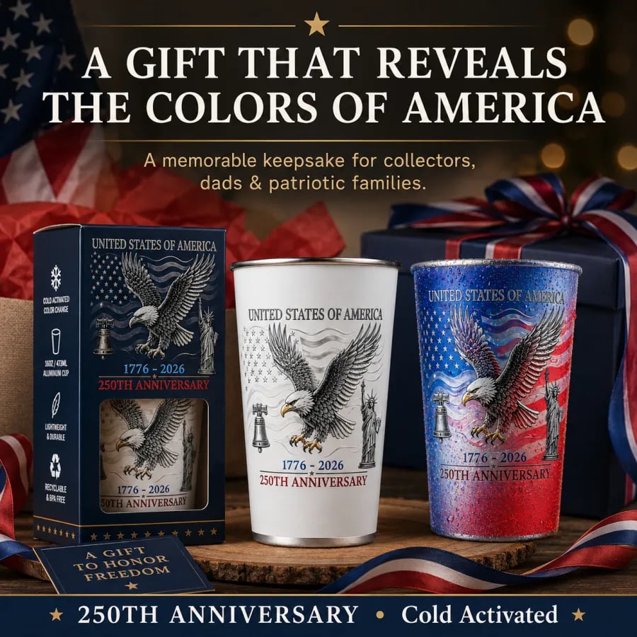 🦅🦅 Pour Ice-Cold Beer | USA 250th Anniversary Color Changing Cup 🎉
