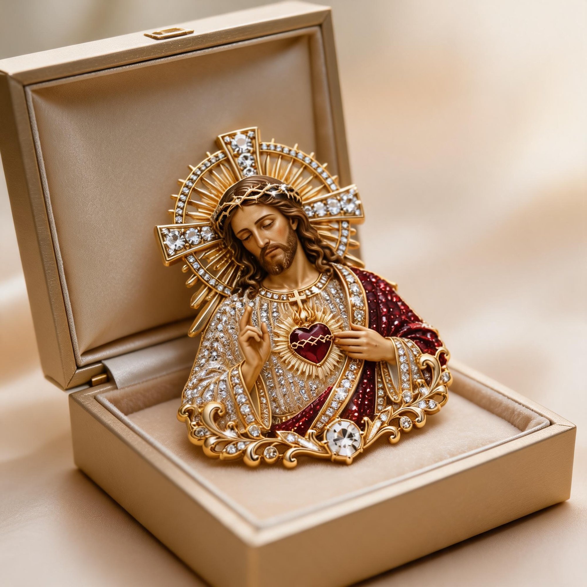 Sacred Heart of Jesus Brooch