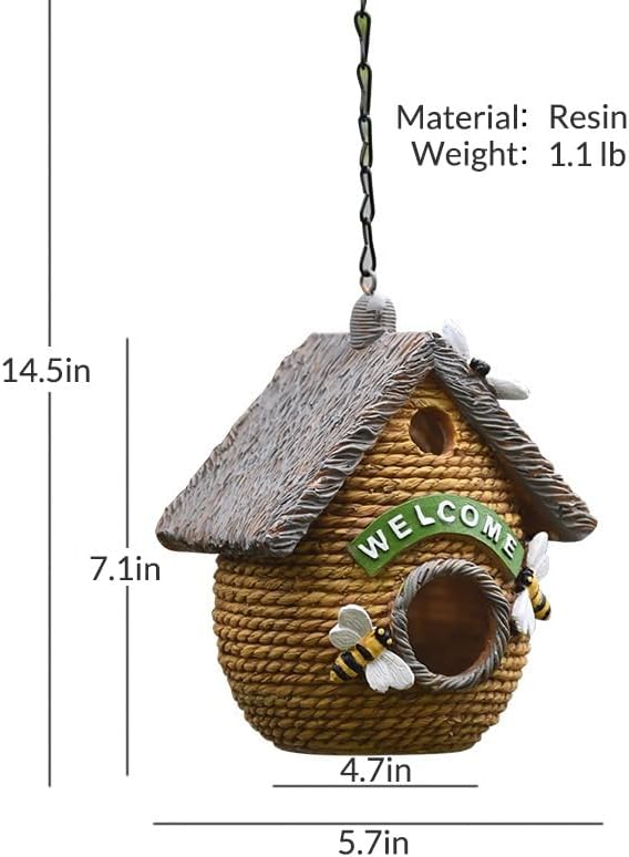 Welcome Home Hanging Birdhouse – Cozy Garden Decor