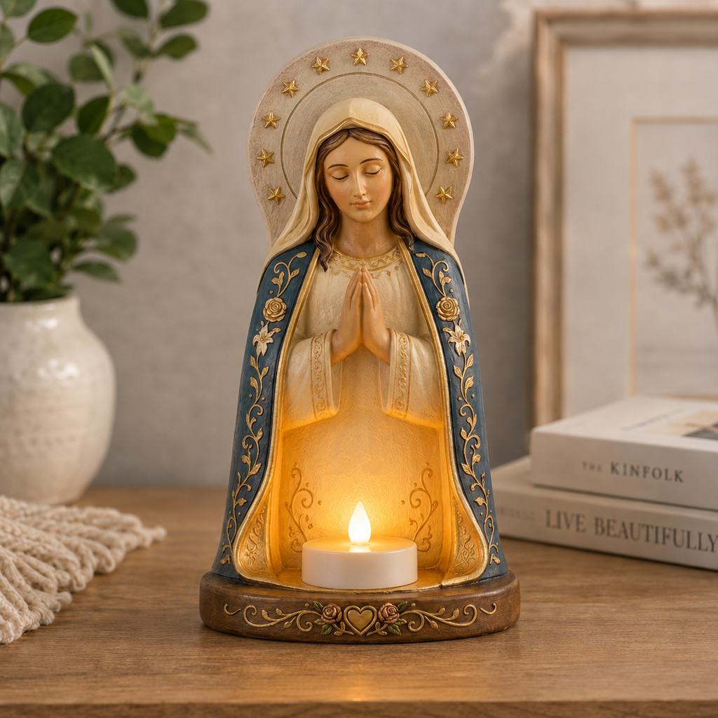 Jesus Candle Holder Statue