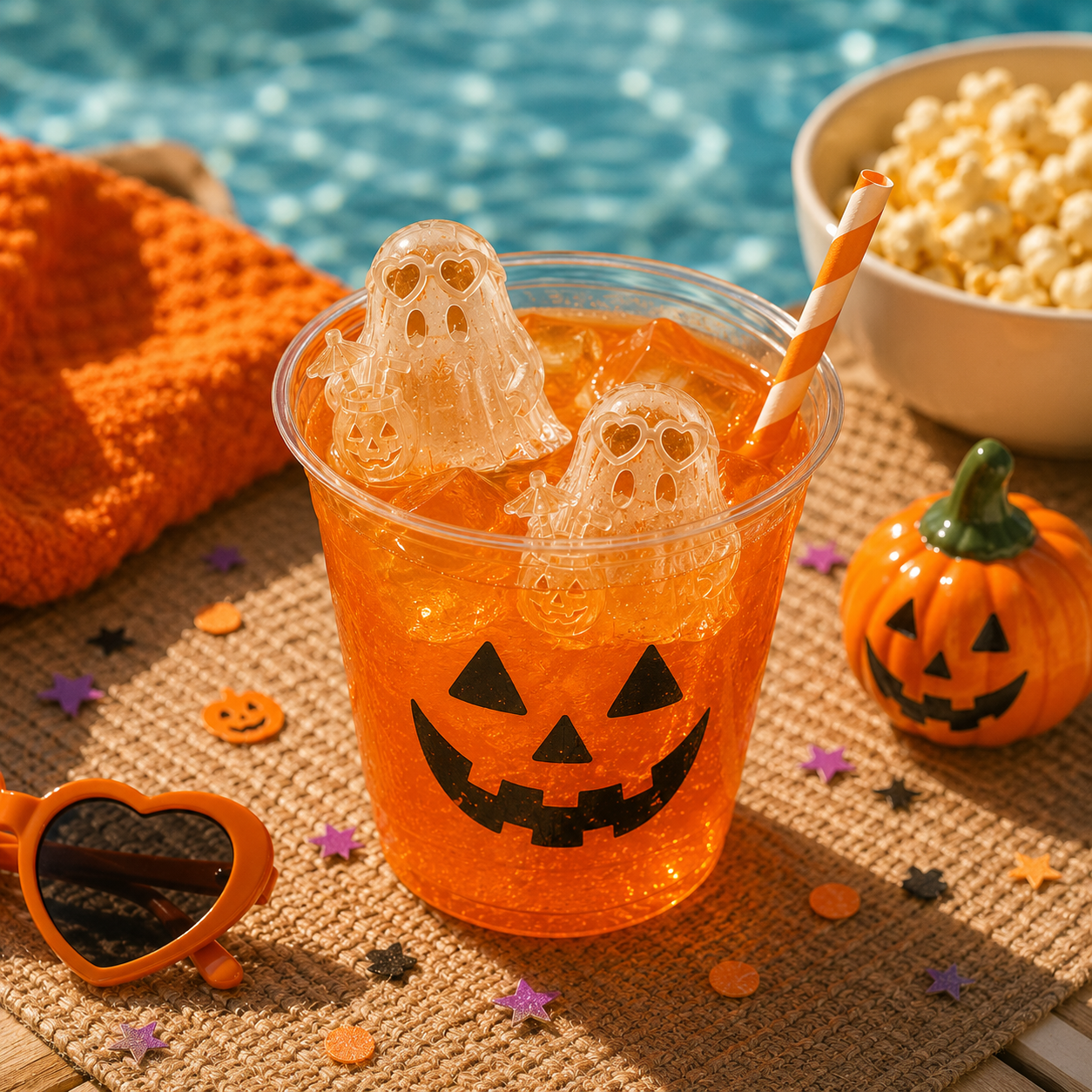 👻🍹Summerween Ghost Ice Cube Mold