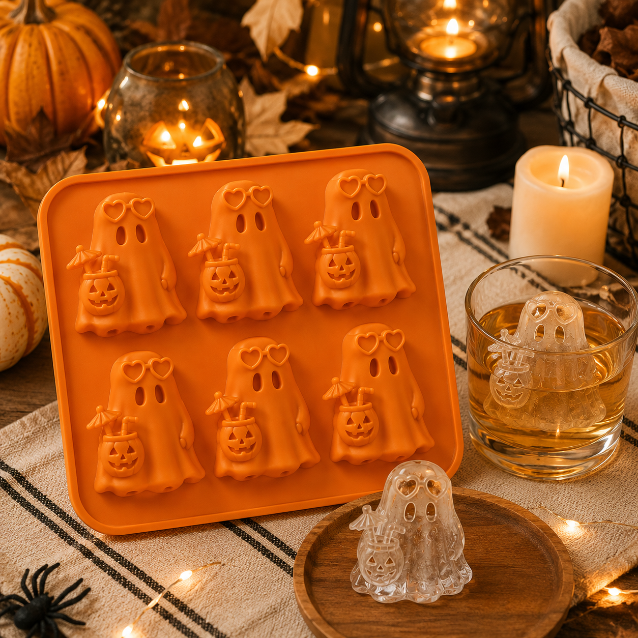 👻🍹Summerween Ghost Ice Cube Mold