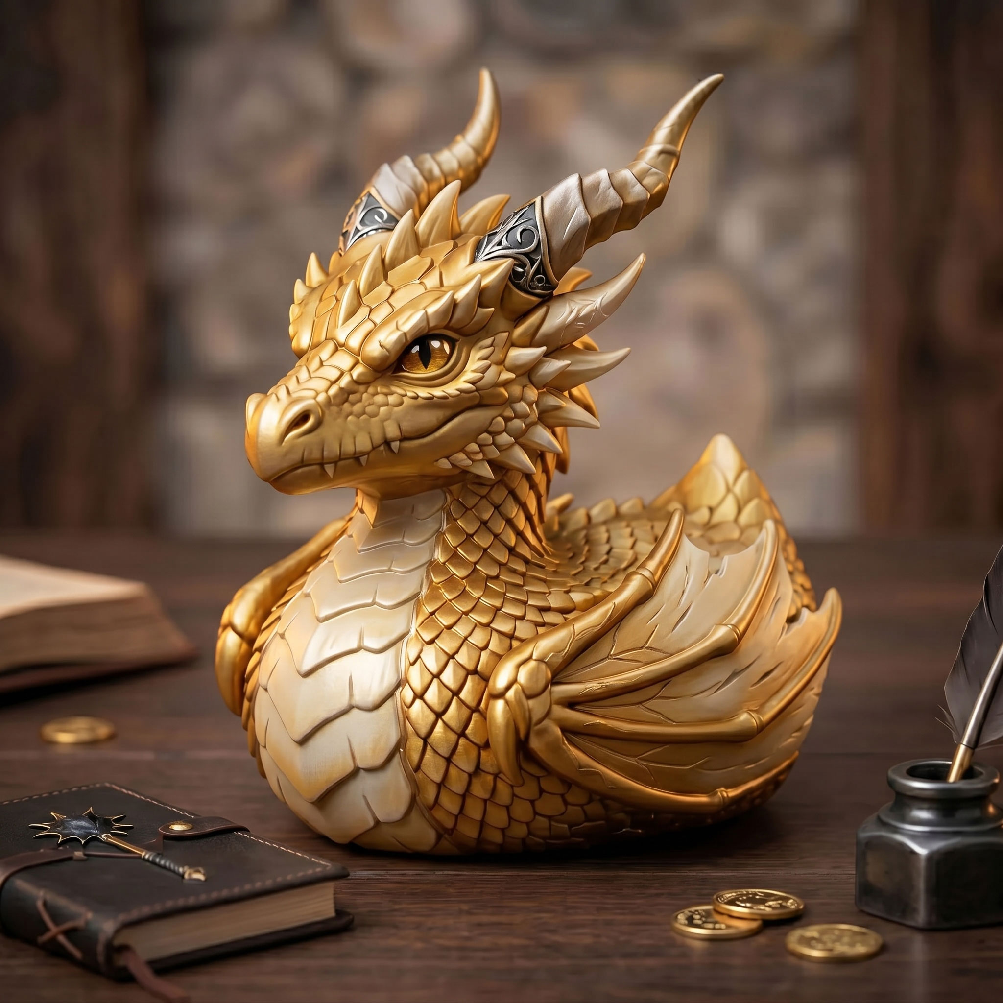 🐉Dark Fantasy Dragon Collectible Duck