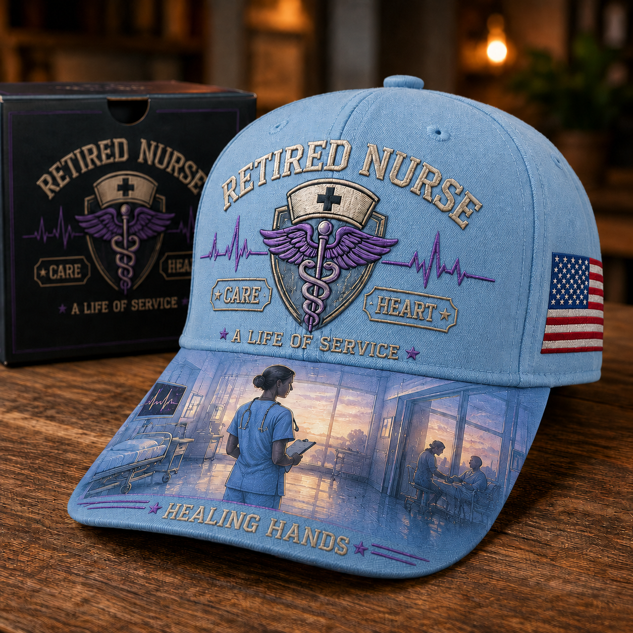 🩺Retired Nurse Healing Hands Cap
