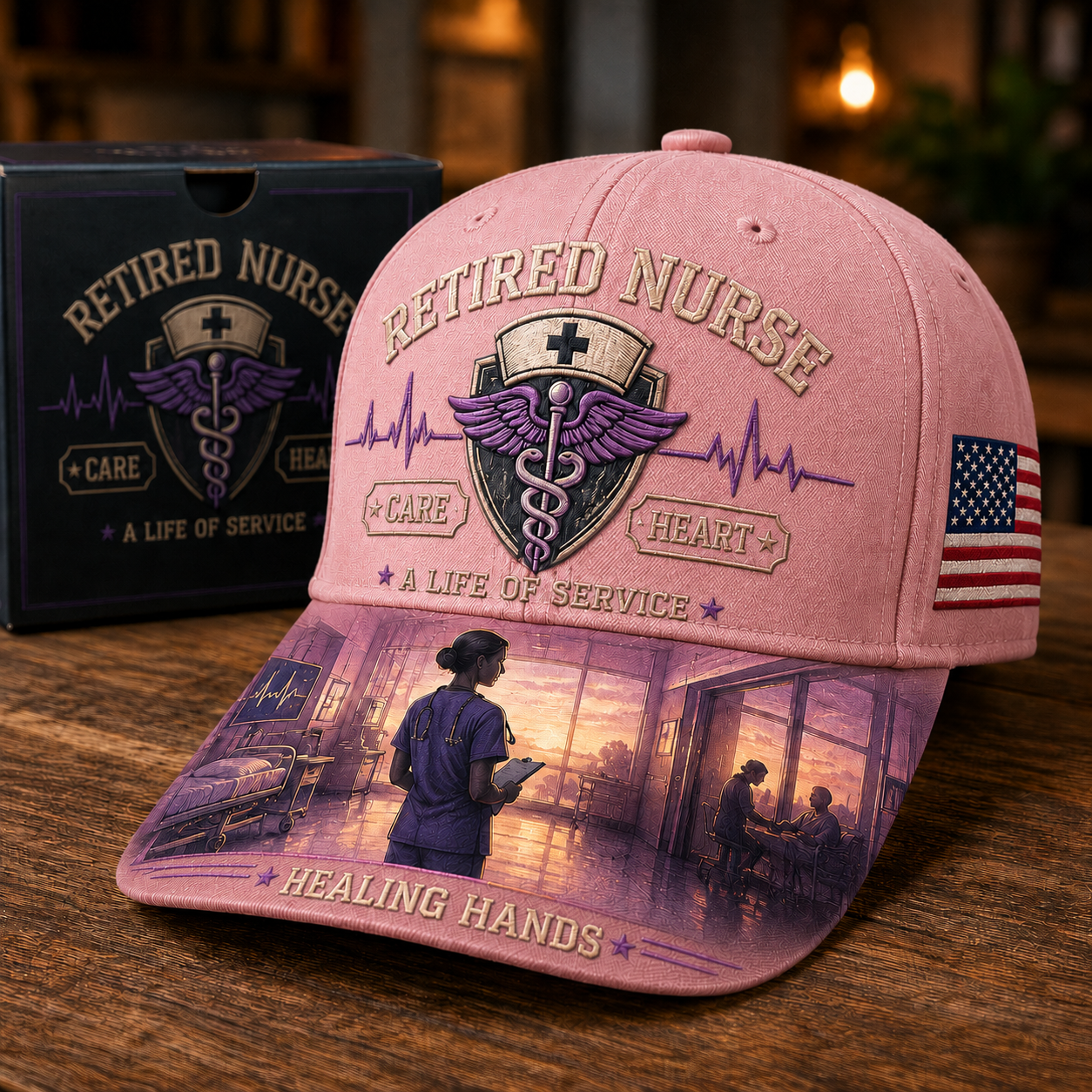 🩺Retired Nurse Healing Hands Cap