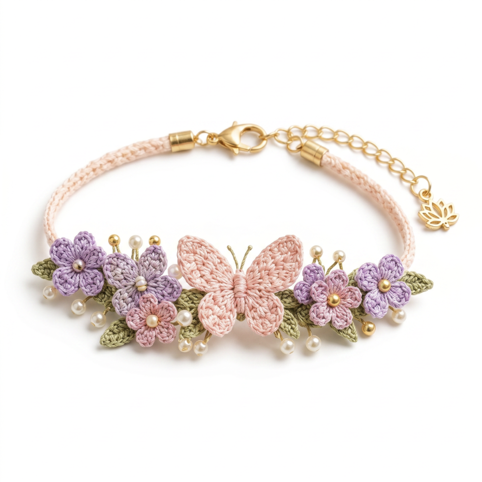 DIY Nature-Inspired Crochet Bracelet Kit
