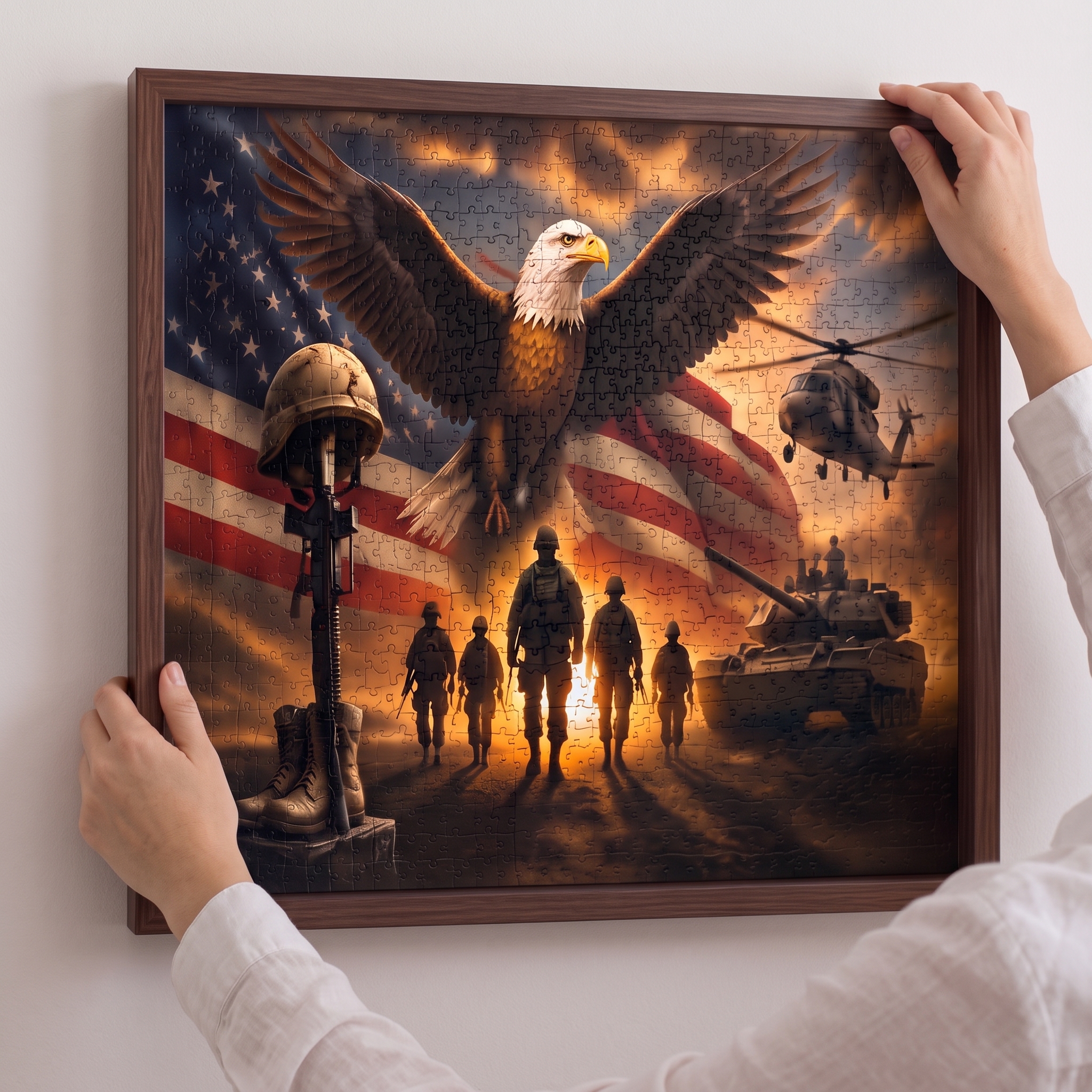 Military Tribute 1000-Piece Jigsaw Puzzle