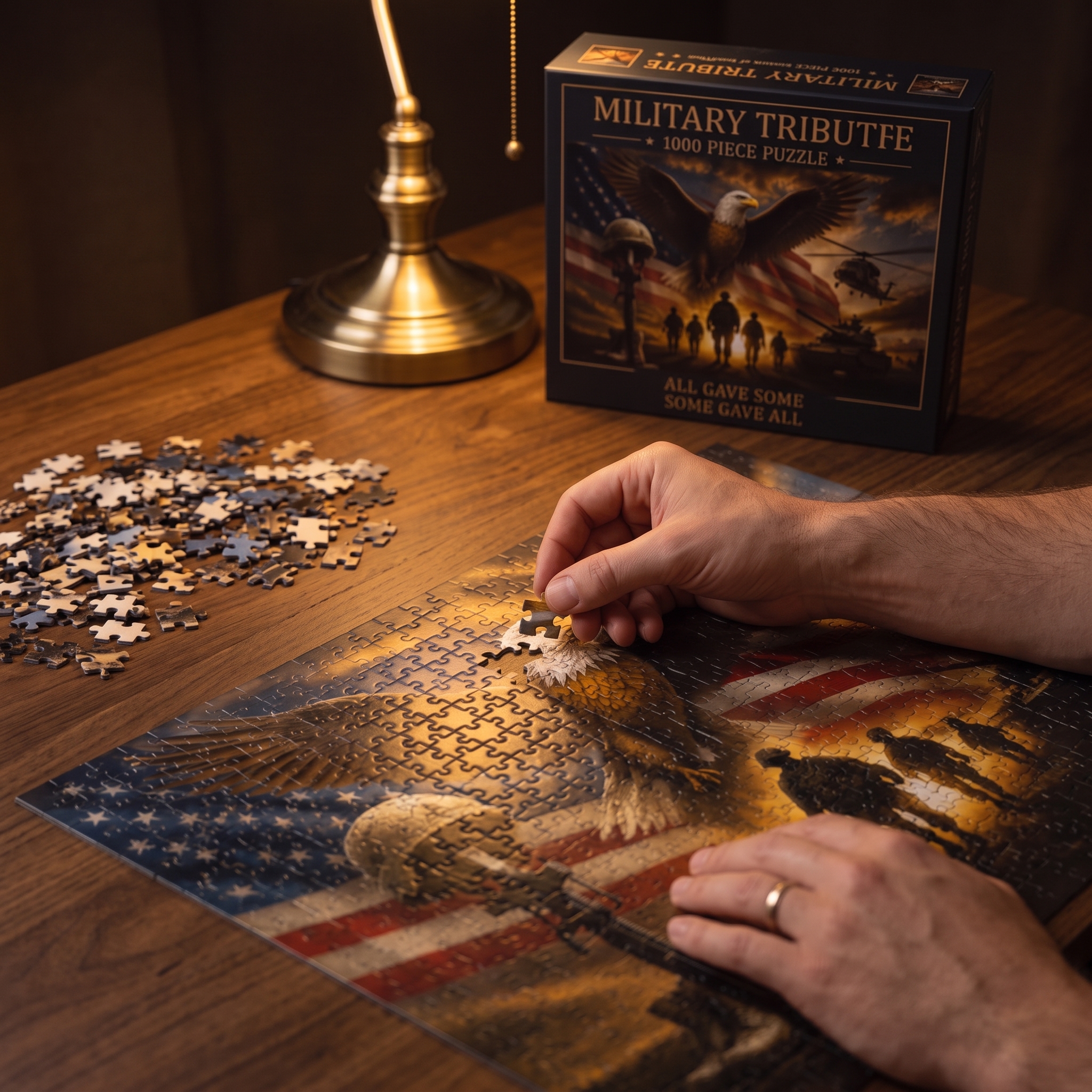 Military Tribute 1000-Piece Jigsaw Puzzle