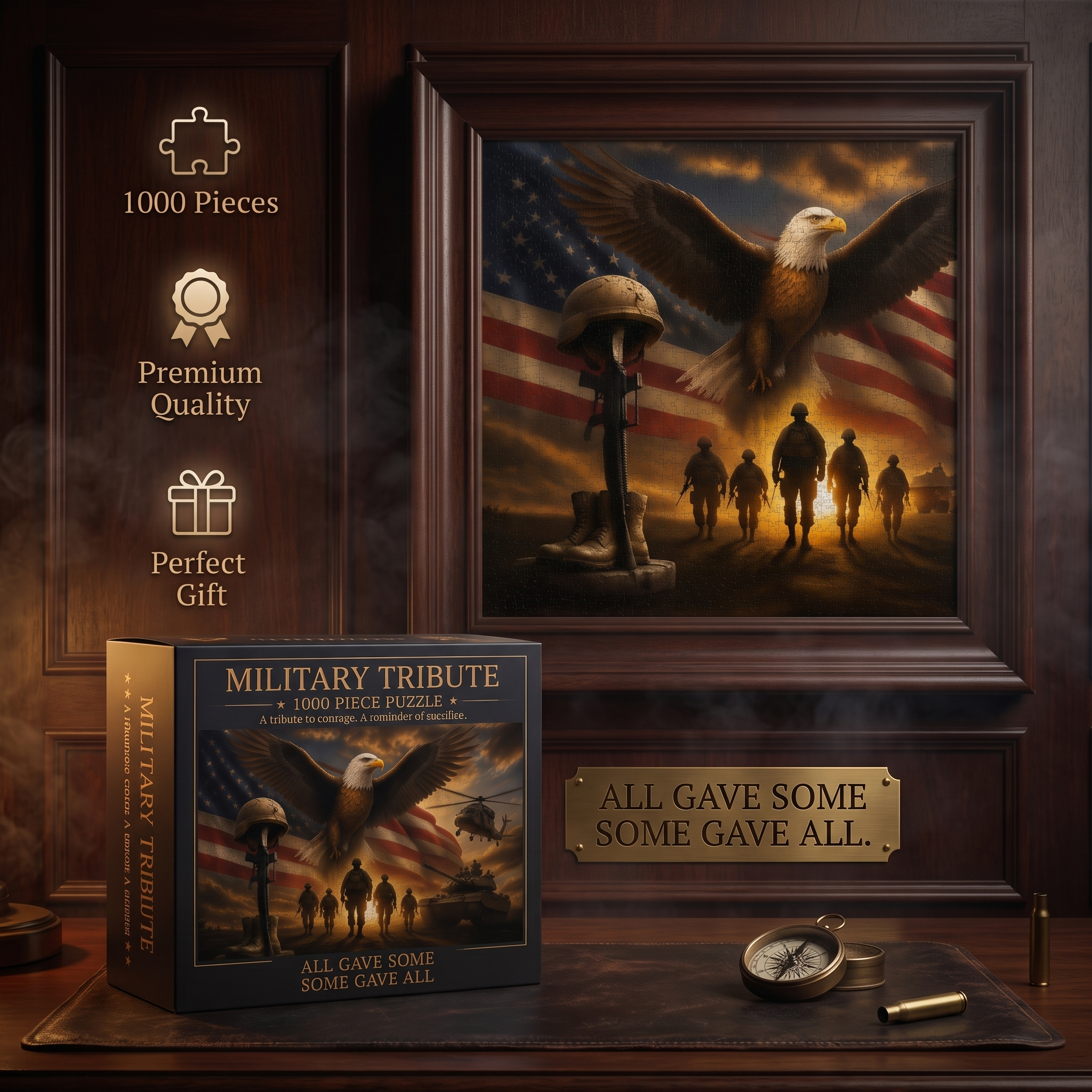 Military Tribute 1000-Piece Jigsaw Puzzle