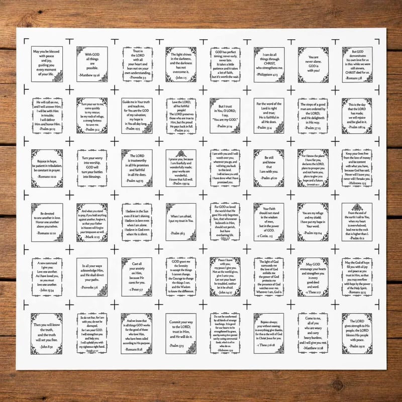 🔥LAST DAY 50% OFF - 🙏Pocket Prayers Fabric Panel — Faith-Inspired Fabric Squares for Quilting, Gifting & Daily Reminders💛