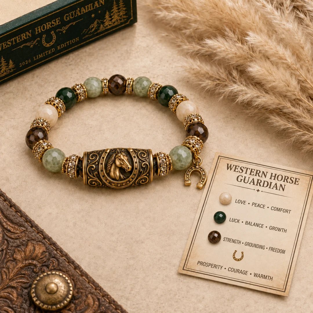 🐎 Western Horse Guardian Crystal Bracelet👍