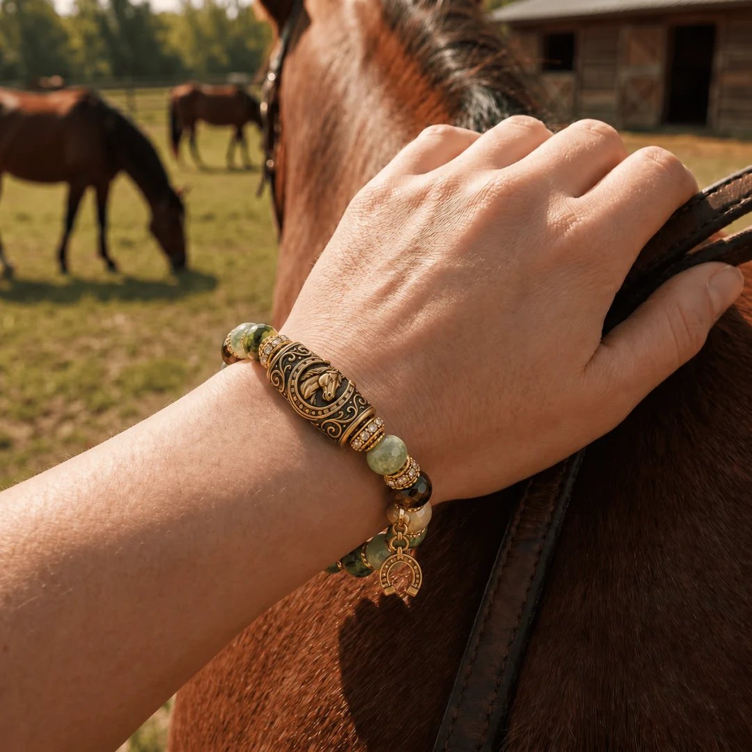 🐎 Western Horse Guardian Crystal Bracelet👍