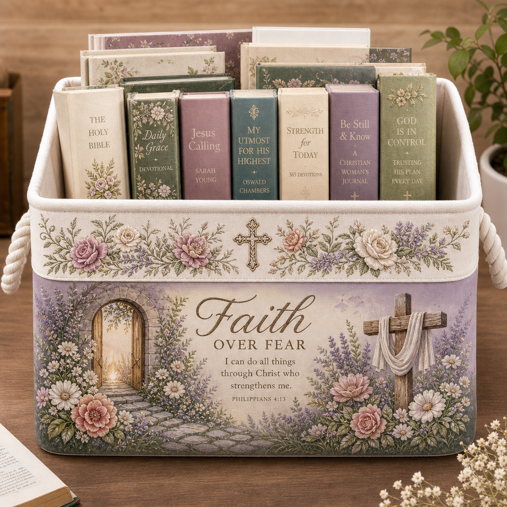 ✝️Christian Faith Inspirational Storage Basket