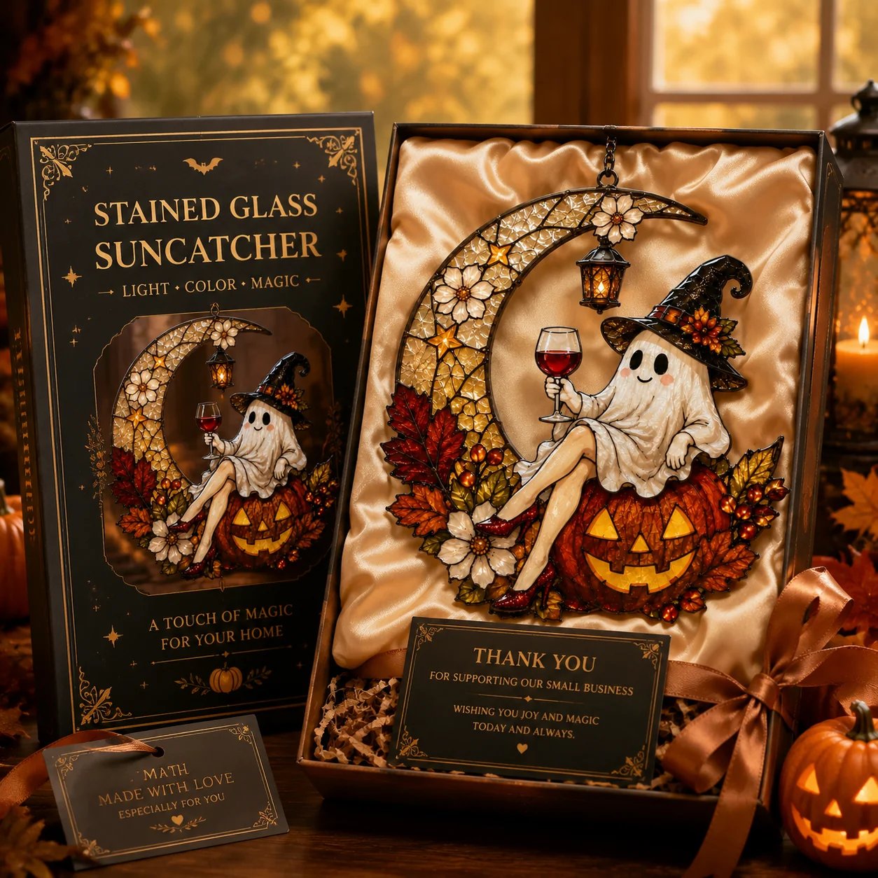 👻Cute Halloween Ghost Window Hanging Decoration