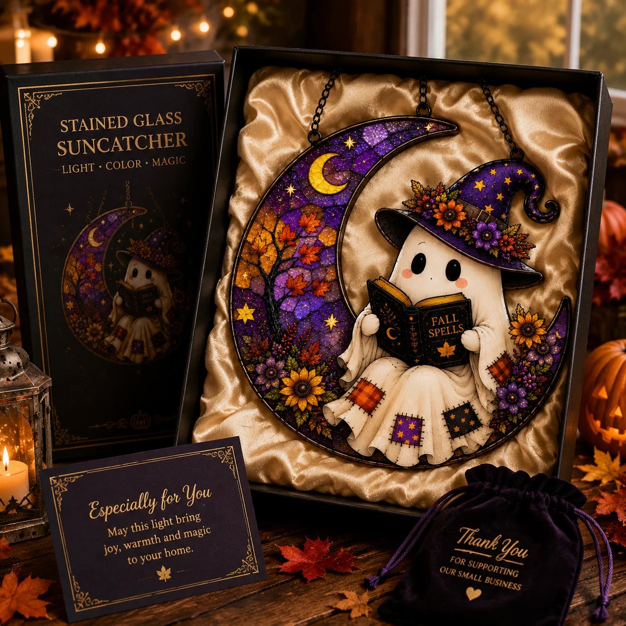👻Cute Halloween Ghost Window Hanging Decoration