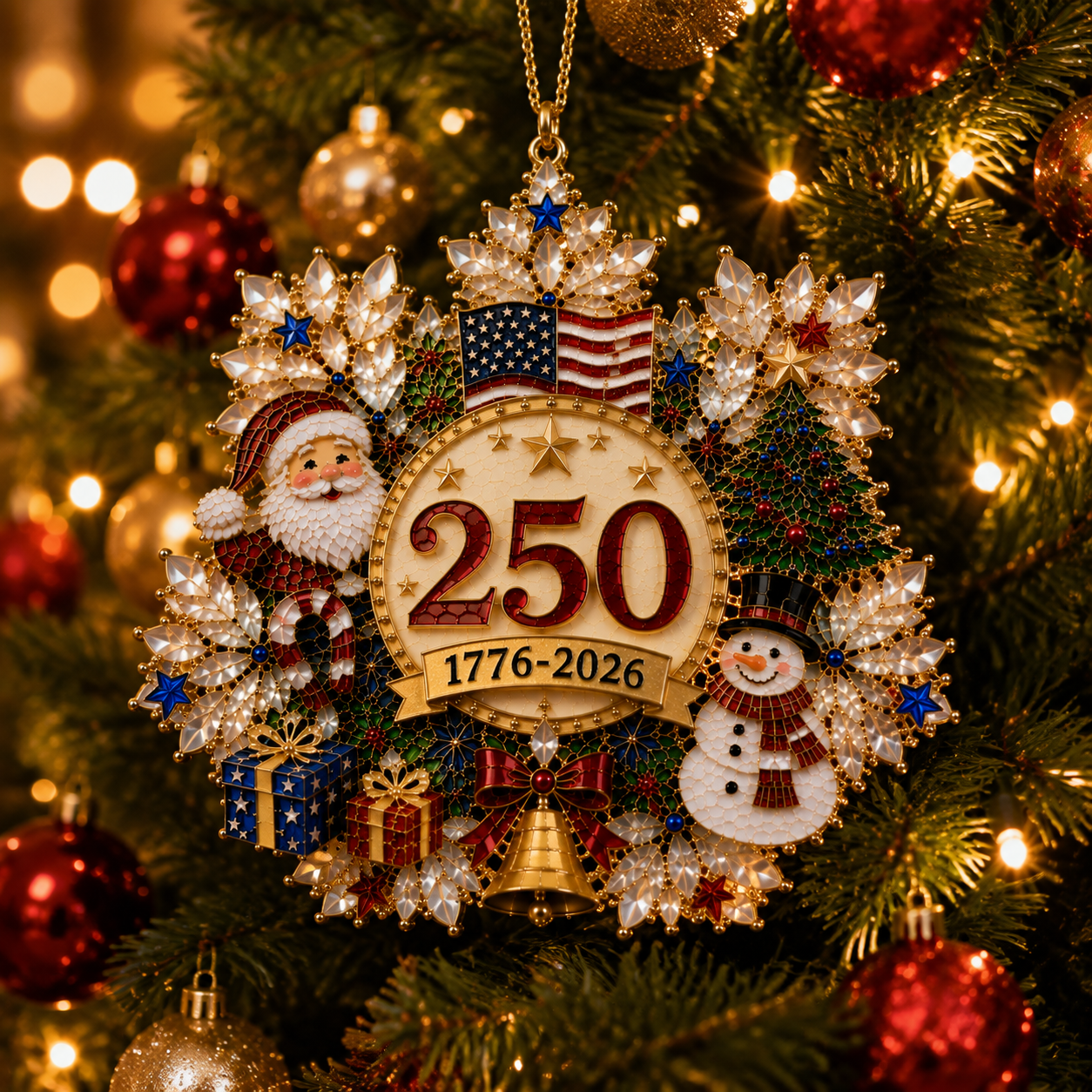 🔥Snowflake Christmas Tree Ornament