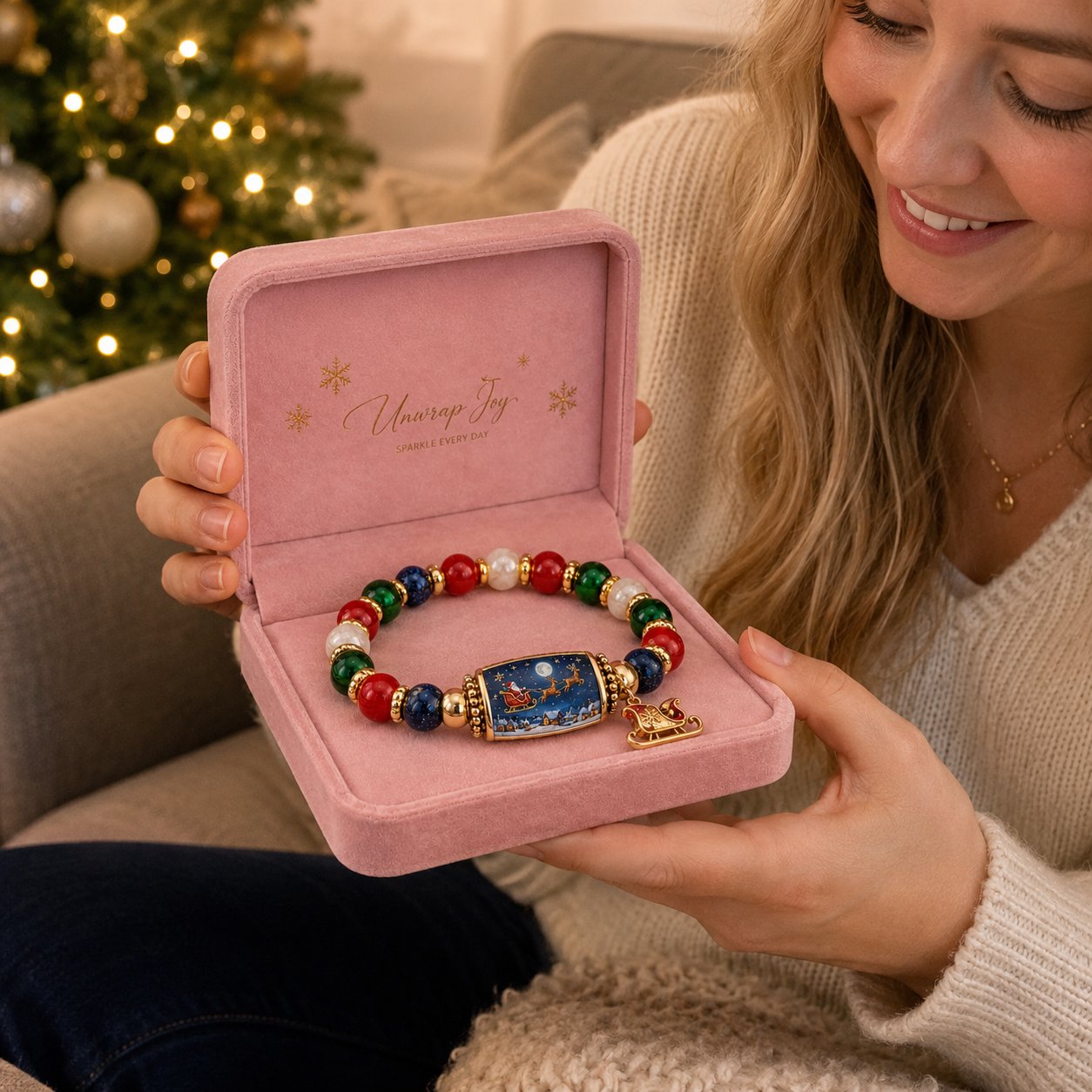 🎄Candy Glow Christmas Bracelet Collection