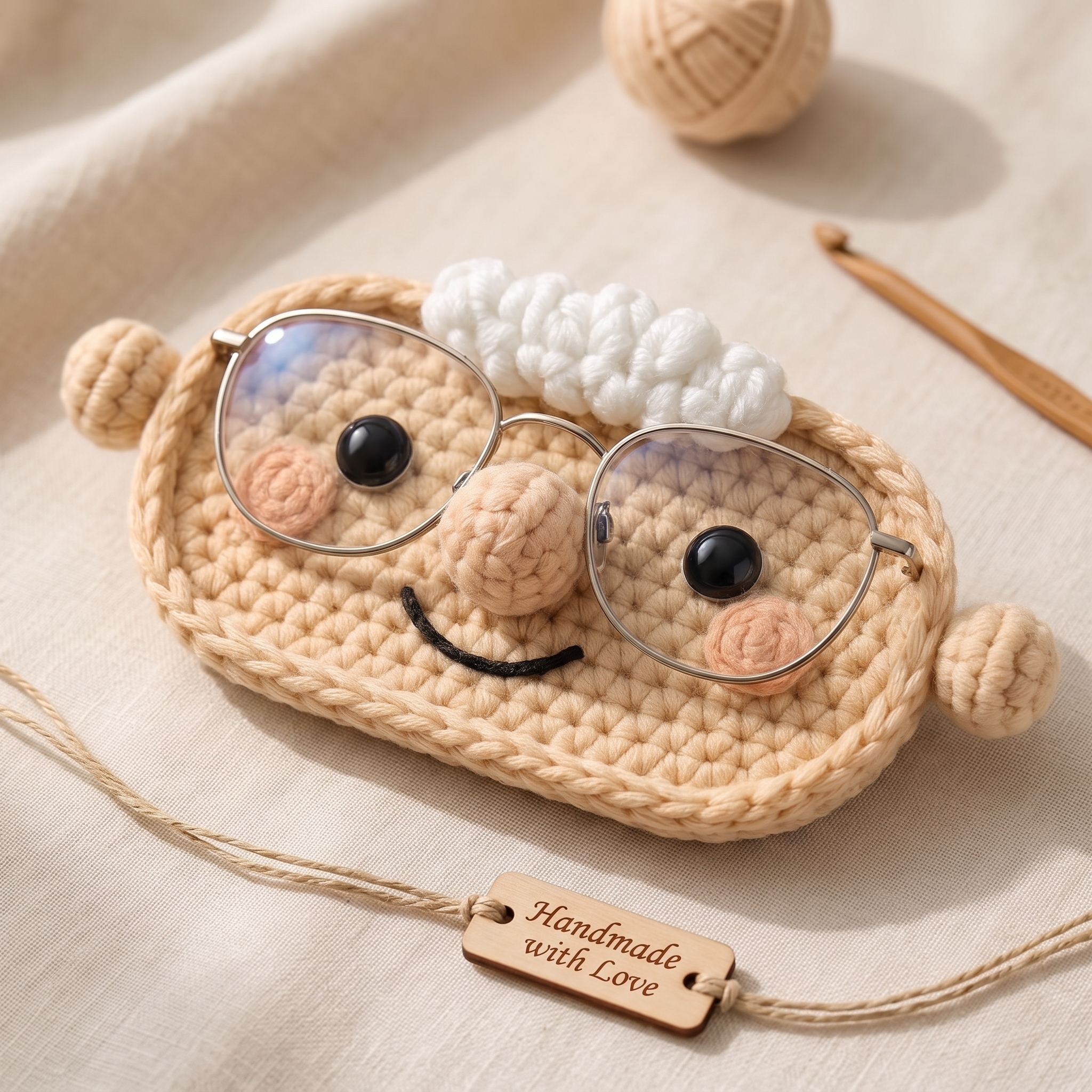 👓Handmade Crocheted Eyeglass Holder Set
