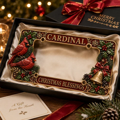 🎄 Christmas License Plate Frame