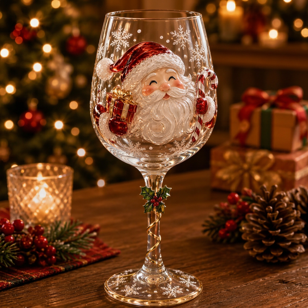 🔥🎁 Christmas Wine Glass Collection Gift Box Set ✨