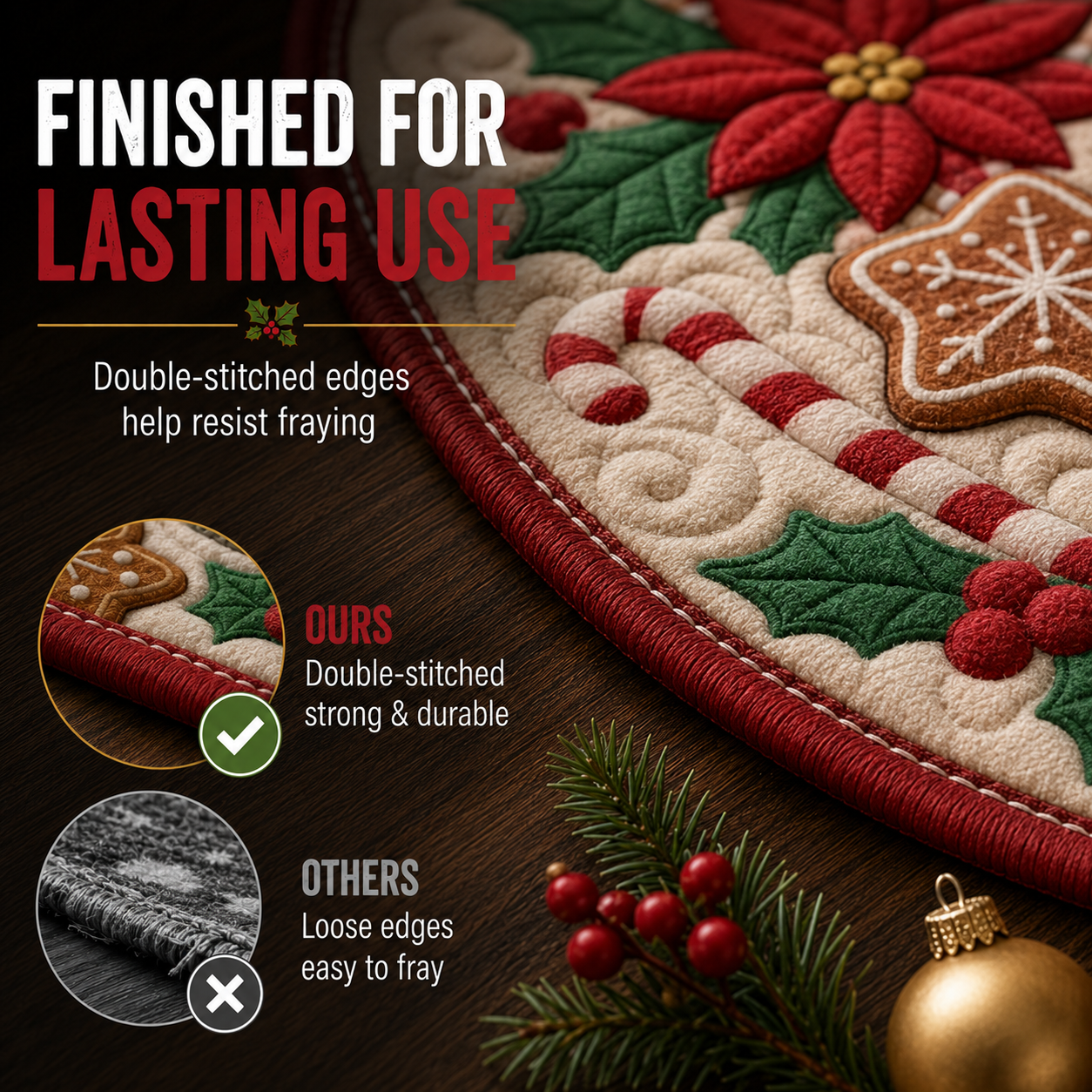 🎄 Christmas 3D Optical Illusion Rug – Festive Holiday Magic for Your Home