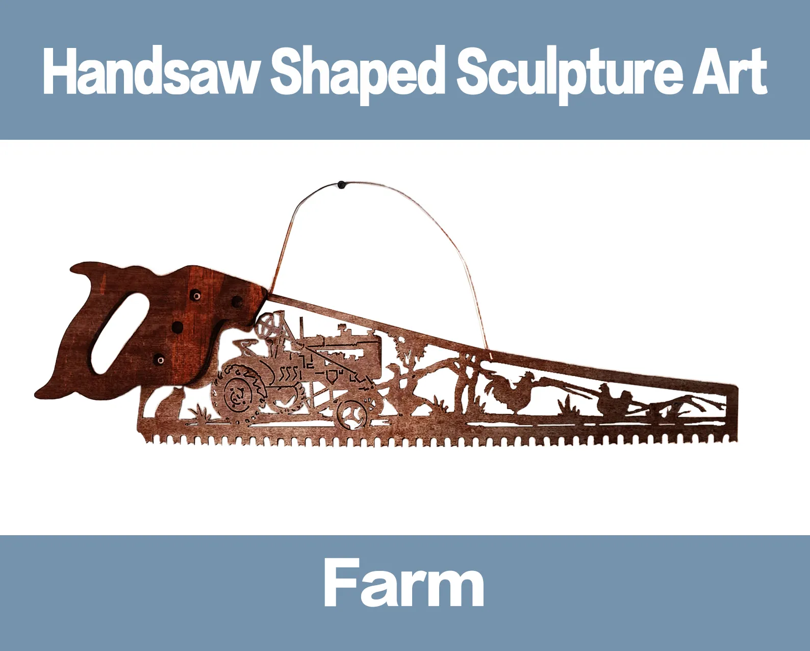 🎁Father's Day Hot Sale Handsaw Shaped Sculpture Art