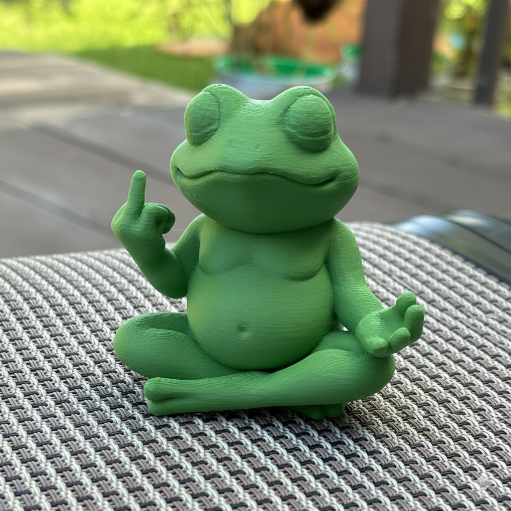 🐸 冥想蛙的威胁&mdash;&mdash;3D打印雕塑