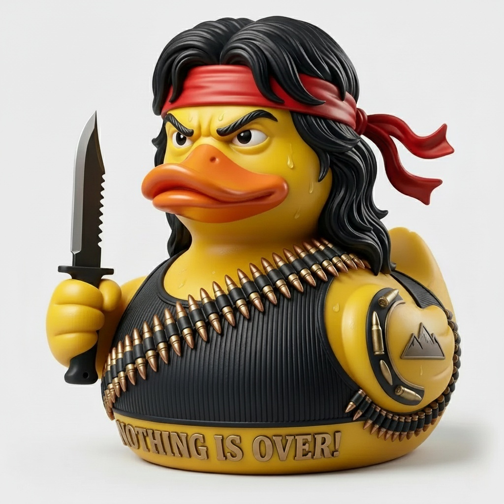🩸🦆Nothing Is Over Duck Figurine
