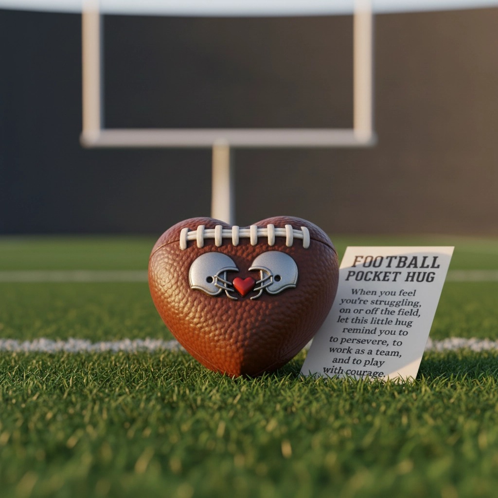 🏈 Football Pocket Hug – A Heartfelt Gift for Players, Coaches & Fans