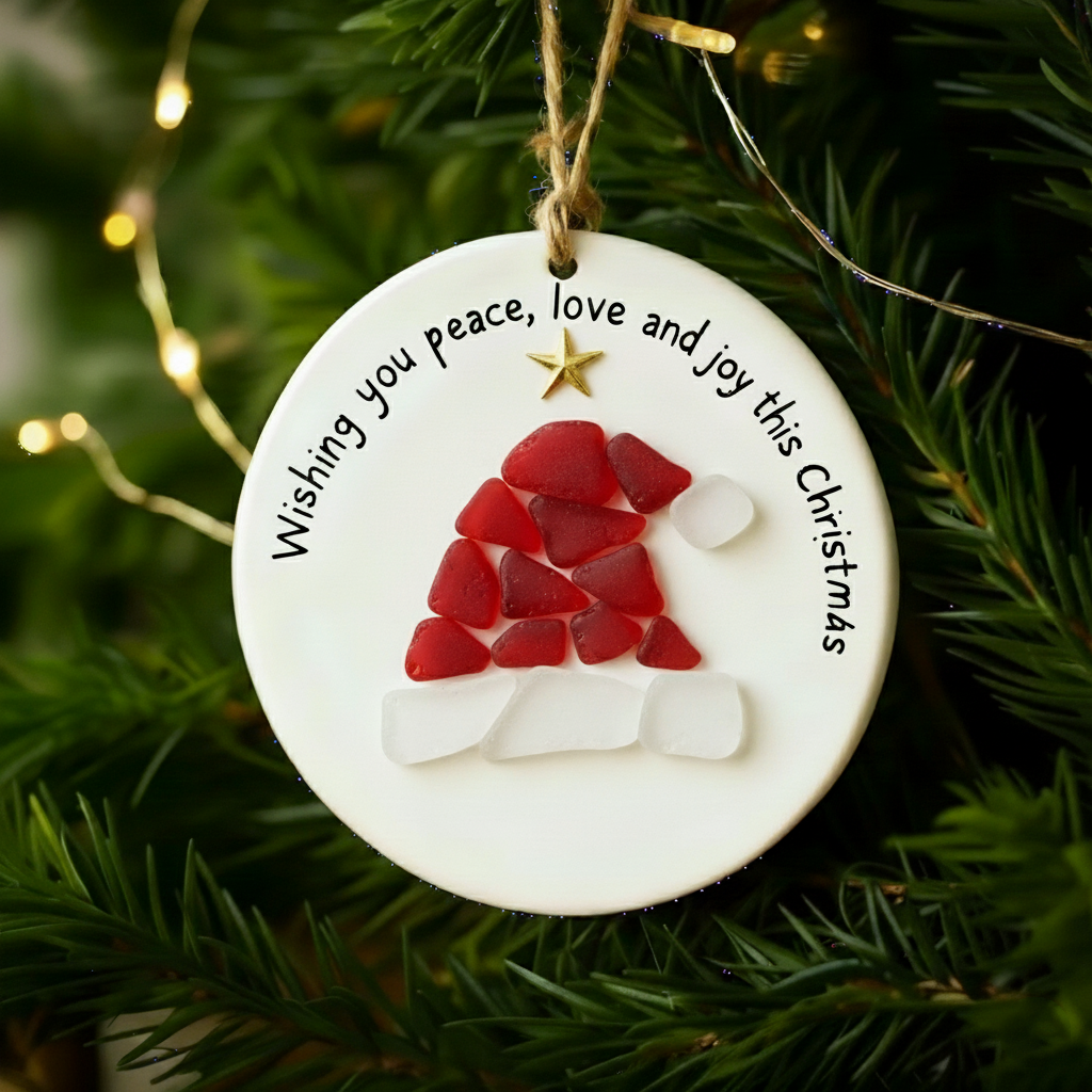 SeaGlass Christmas Blessings Ornament Series 🌊🎄✨