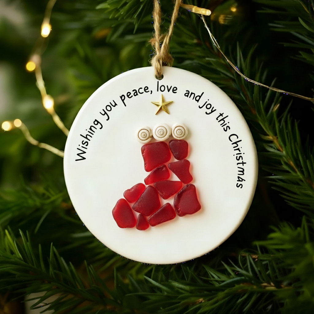 SeaGlass Christmas Blessings Ornament Series 🌊🎄✨